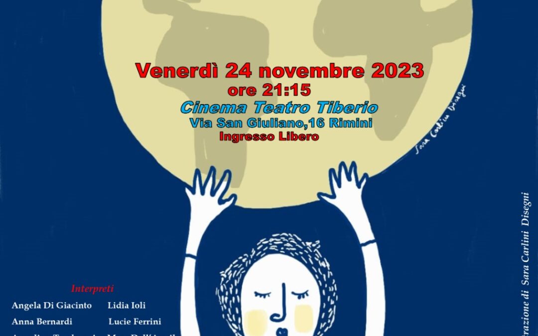 24 novembre 2023. Grande partecipazione di pubblico, al Cinema Teatro Tiberio di Rimini, per assistere allo spettacolo teatrale “Le mogli del mondo”.
